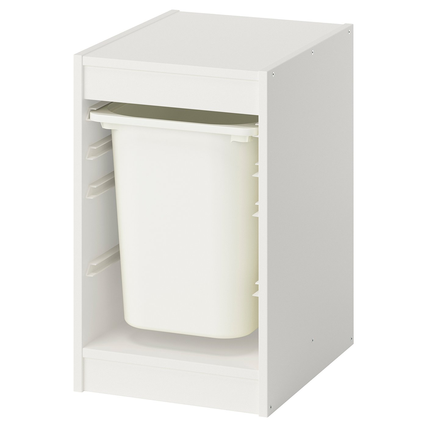 TROFAST Aufbewahrungskombination mit Box, weiß/weiß, 34x44x56 cm