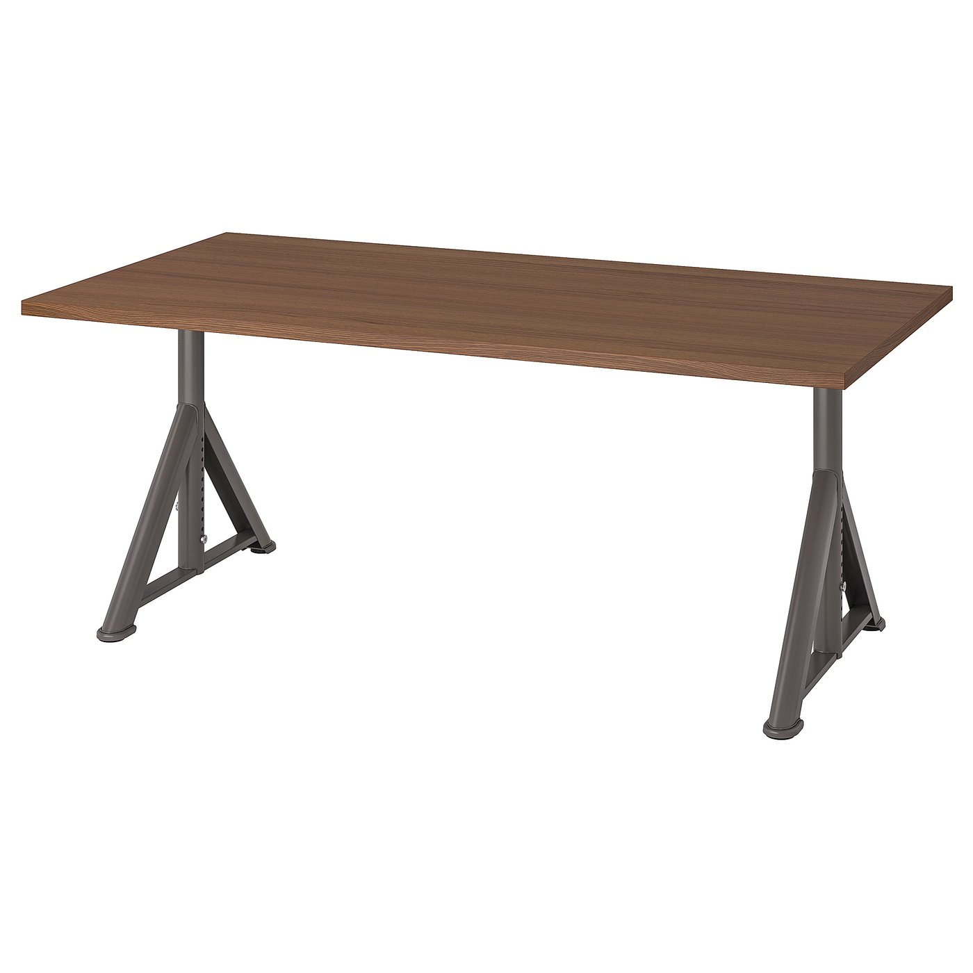 IDÅSEN Schreibtisch, braun/dunkelgrau, 160x80 cm